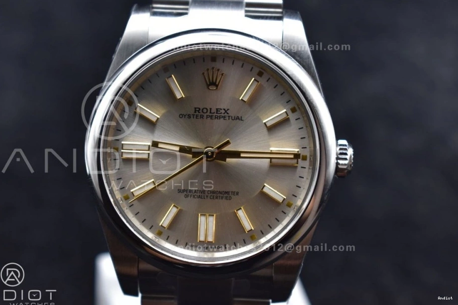 1:1 Dial Best 904L Perpetual 124300 41mm Steel Silver VR Clean Edition 935 Oyster SunProtective 0712